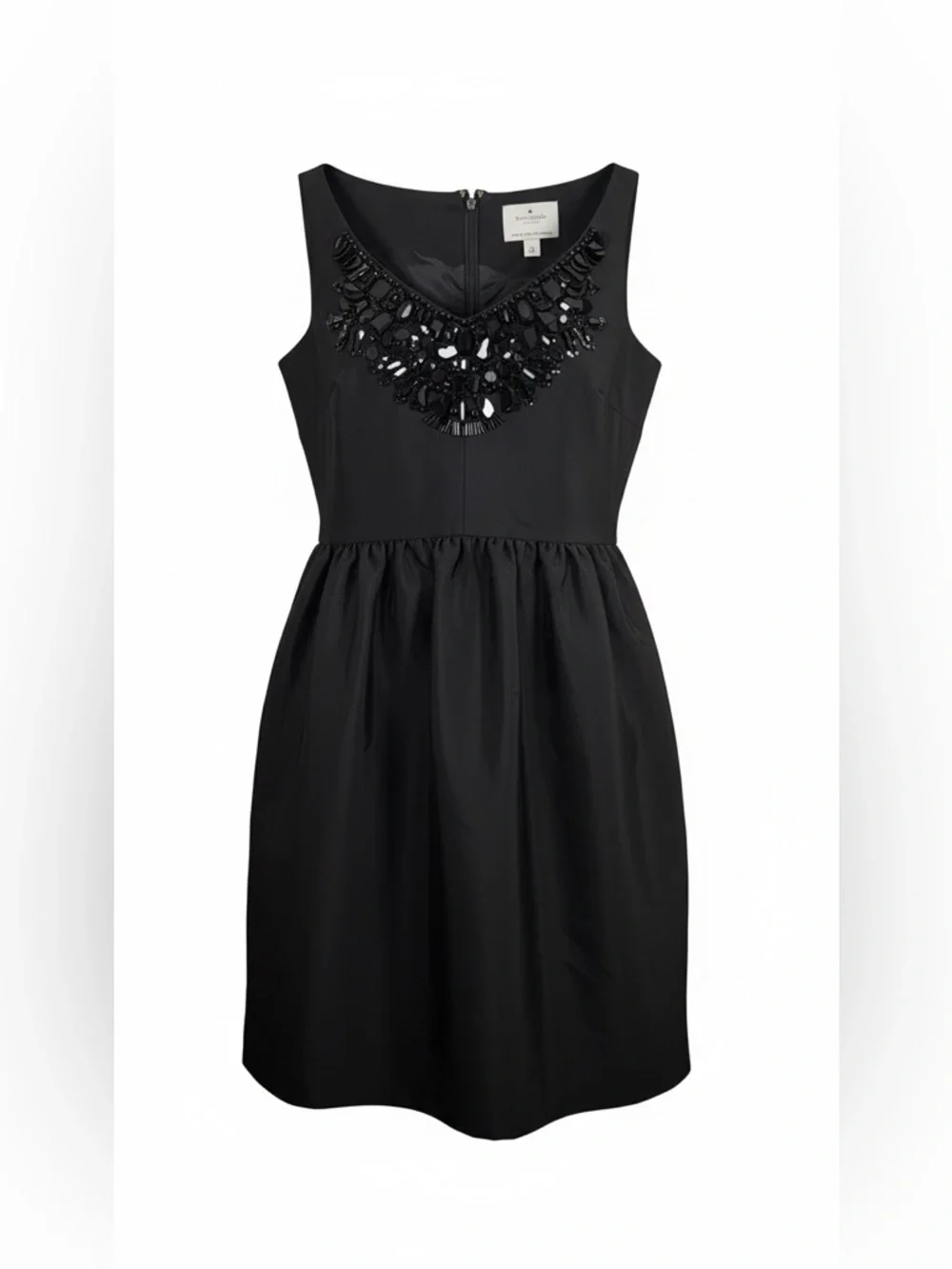 Kate Spade New York Black Embellished Cupcake Sleeveless Dress, NWOT, Size 0.